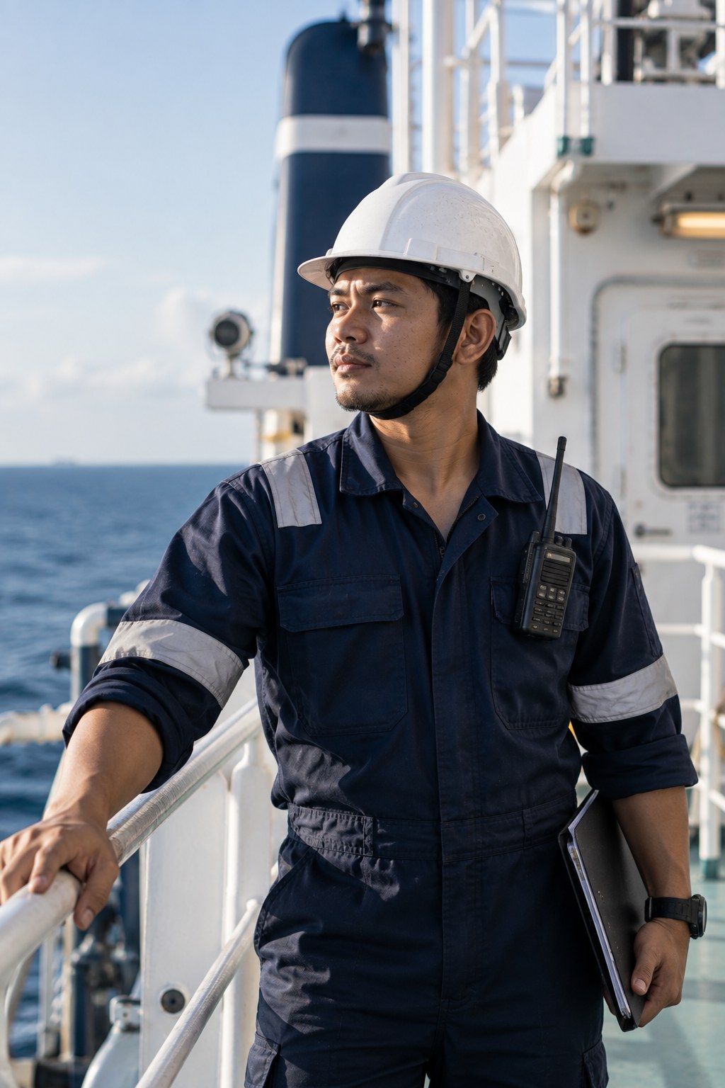Portrait of a marine engineer